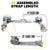 2'' x 16' Gray E-Track Cam Buckle Strap | Wire Hooks & Spring E-Fittings