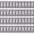 8' Horizontal E-Track Gray Painted | 4-Pack