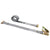 gray 16' E track ratchet strap with 2' fixed end