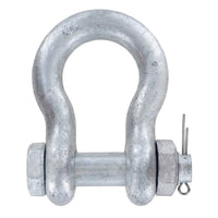 1/4" Galvanized Bolt Type Anchor Shackle - 0.5 Ton