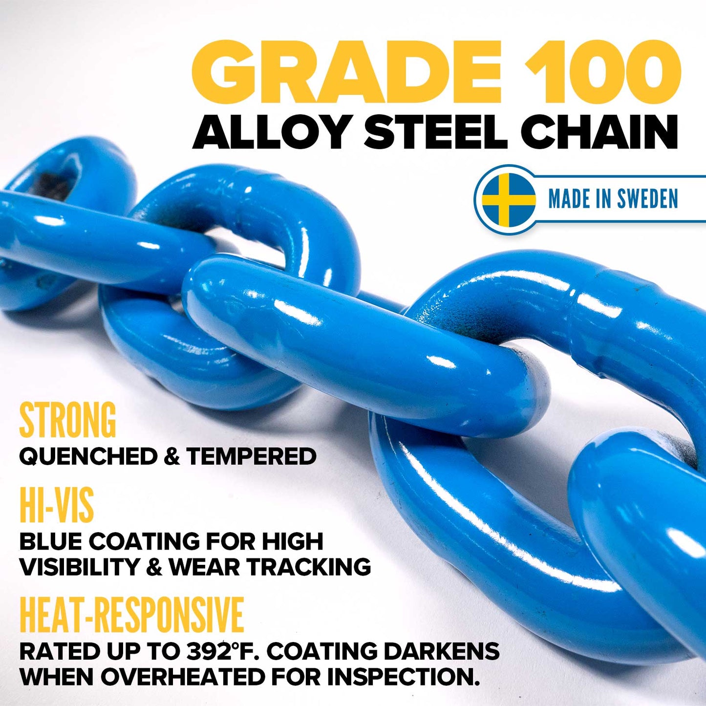 Gunnebo GrabIQ Grade 100 Chain | 5/8" Chain Crate - 328 Ft.