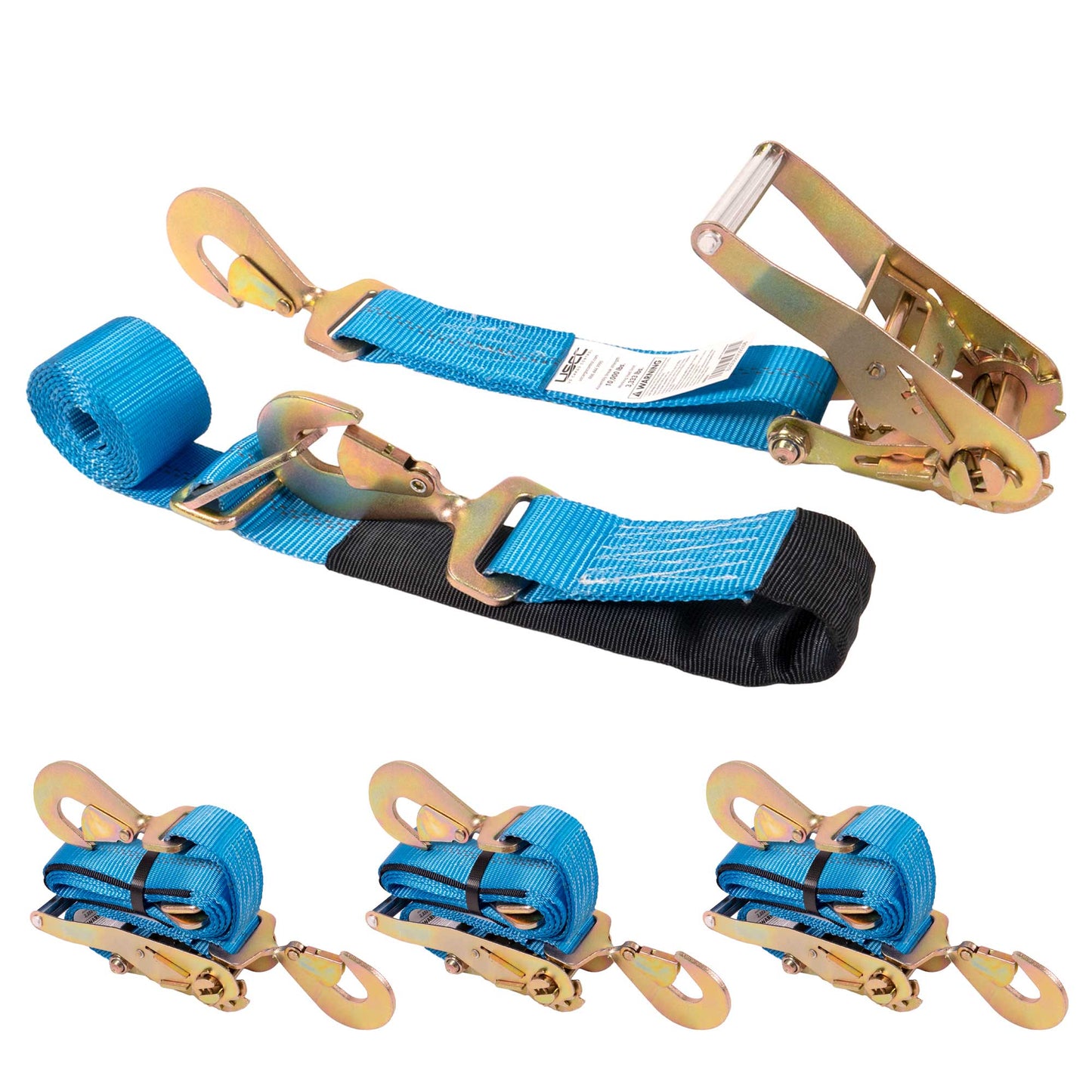 2" X 8' Blue Axle Straps 10,000 lbs - Set of 4