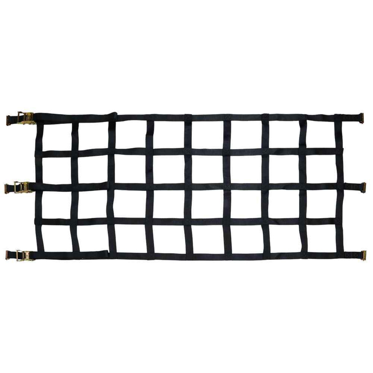 42" x 82" Heavy Duty Cargo Net with Ratchets & E-Track Fittings