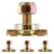 Double Stud L-Track Threaded Fitting | 5,500 lbs. BS | 4-Pack