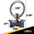 Single Stud L-Track Fitting with Stainless Steel Round Ring - Black | 4,000 lbs. BS | 8-Pack