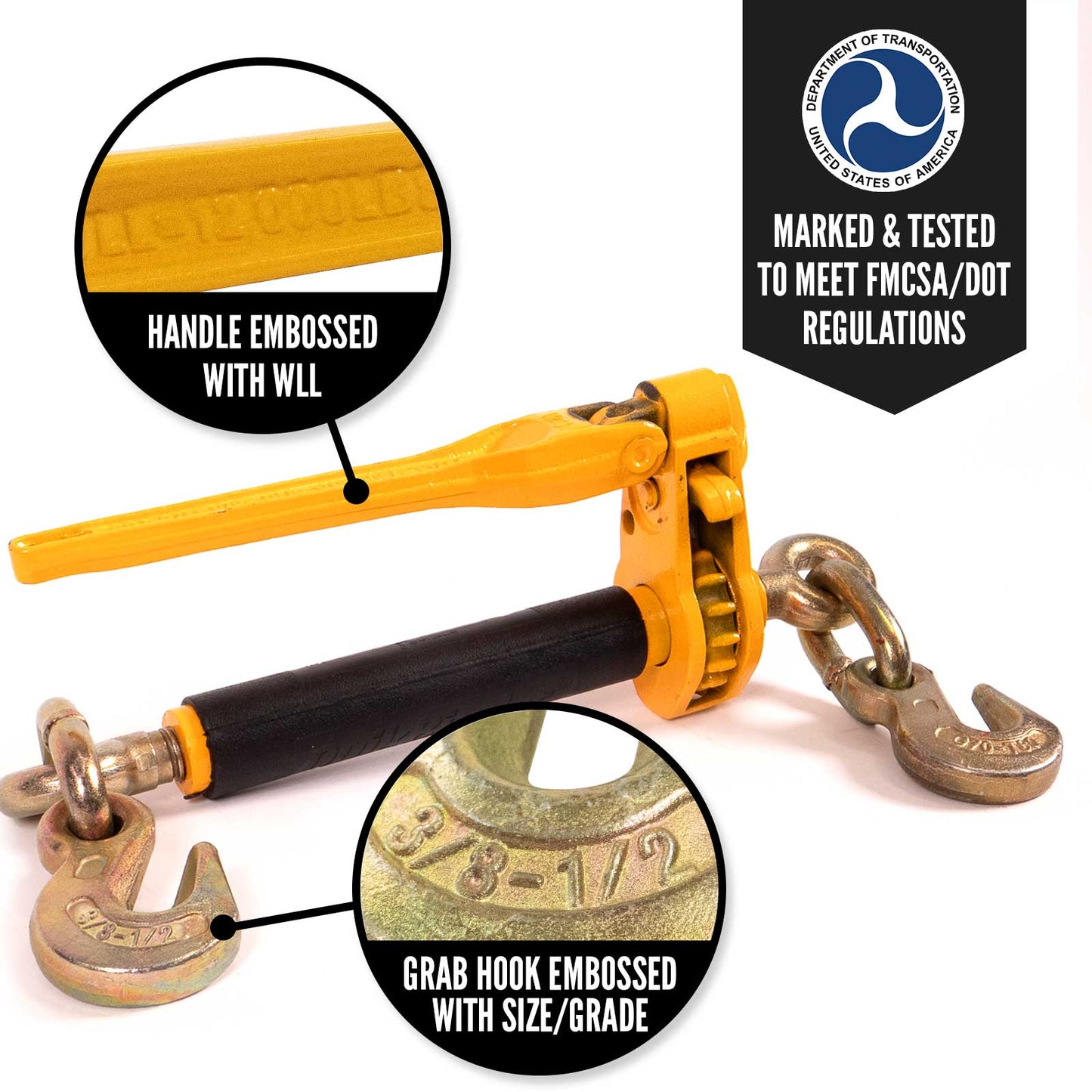 3/8" - 1/2" Peerless QuikBinder Plus™ Ratchet Binder