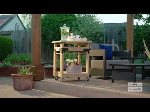 building a mobile cart with outdoor accents
