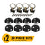 Single Stud Round L-Track Anchor Point Tie Down Kit | Black | 2-Pack