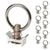 Single Stud L-Track Fitting with Stainless Steel Round Ring | 4,000 lbs. BS | 10-Pack