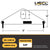 Small Length Lifting Beam (Bale Top) - 2,000 Lb. Capacity - 1' Max Spread