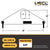 Small Length Lifting Beam (Bale Top) - 2,000 Lb. Capacity - 2' Max Spread
