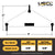 Small Length Lifting Beam (Shackle Top) - 500 Lb. Capacity - 3' Max Spread
