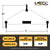 Small Length Lifting Beam (Shackle Top) - 2,000 Lb. Capacity - 1' Max Spread