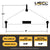 Small Length Lifting Beam (Shackle Top) - 2,000 Lb. Capacity - 3' Max Spread