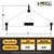 Small Length Lifting Beam (Shackle Top) - 6,000 Lb. Capacity - 1' Max Spread