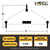 Small Length Lifting Beam (Shackle Top) - 20,000 Lb. Capacity - 2' Max Spread
