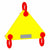 Small Length Lifting Beam (Shackle Top) - 6,000 Lb. Capacity - 1' Max Spread