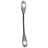 1/4" x 2' Closed and Closed Spelter Socket Wire Rope Sling