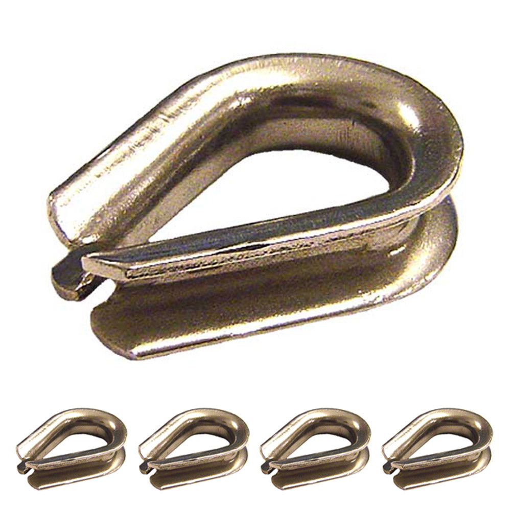 3/4" Stainless Steel Thimble | Type 304 - Heavy-Duty | 5-Pack