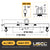 Standard Adjustable Lifting Beam w/ Swivel Hooks - 4,000 Lb. Capacity - 4' to 6' Spread