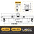 Standard Adjustable Lifting Beam w/ Swivel Hooks - 10,000 Lb. Capacity - 4' to 6' Spread