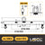 Standard Adjustable Lifting Beam w/ Swivel Hooks - 10,000 Lb. Capacity - 10' to 12' Spread
