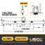 Standard Adjustable Lifting Beam w/ Shackles - 8,000 Lb. Capacity - 6' to 12' Spread