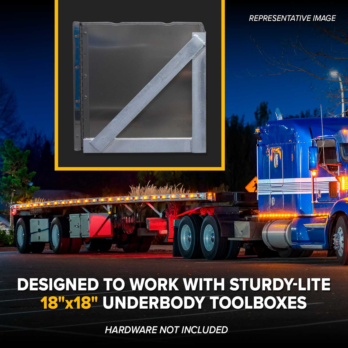 Sturdy-Lite Underbody Box Bracket 17" x 17" | Set of 2