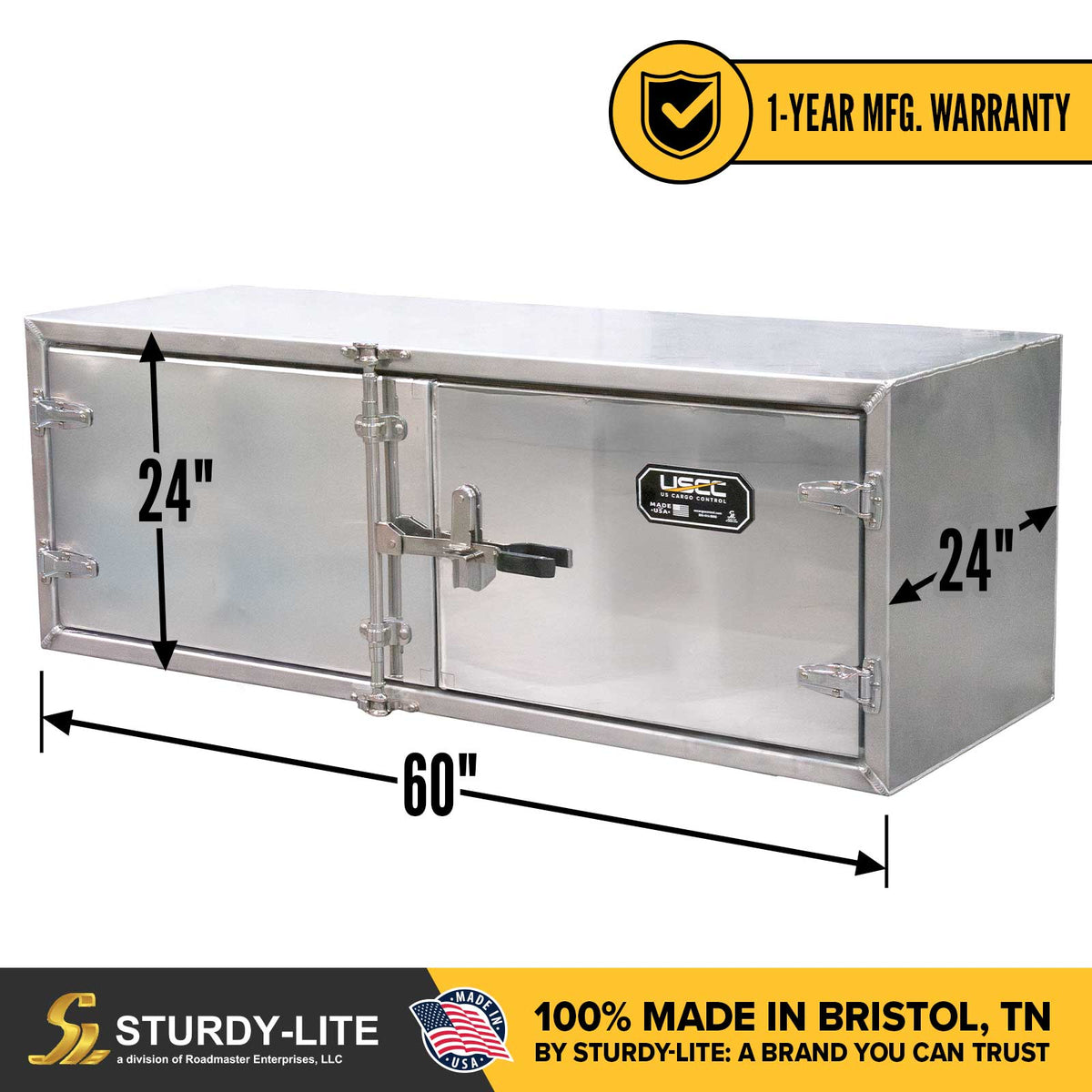 Sturdy-Lite Flush Door Toolbox 24" x 24" x 60"