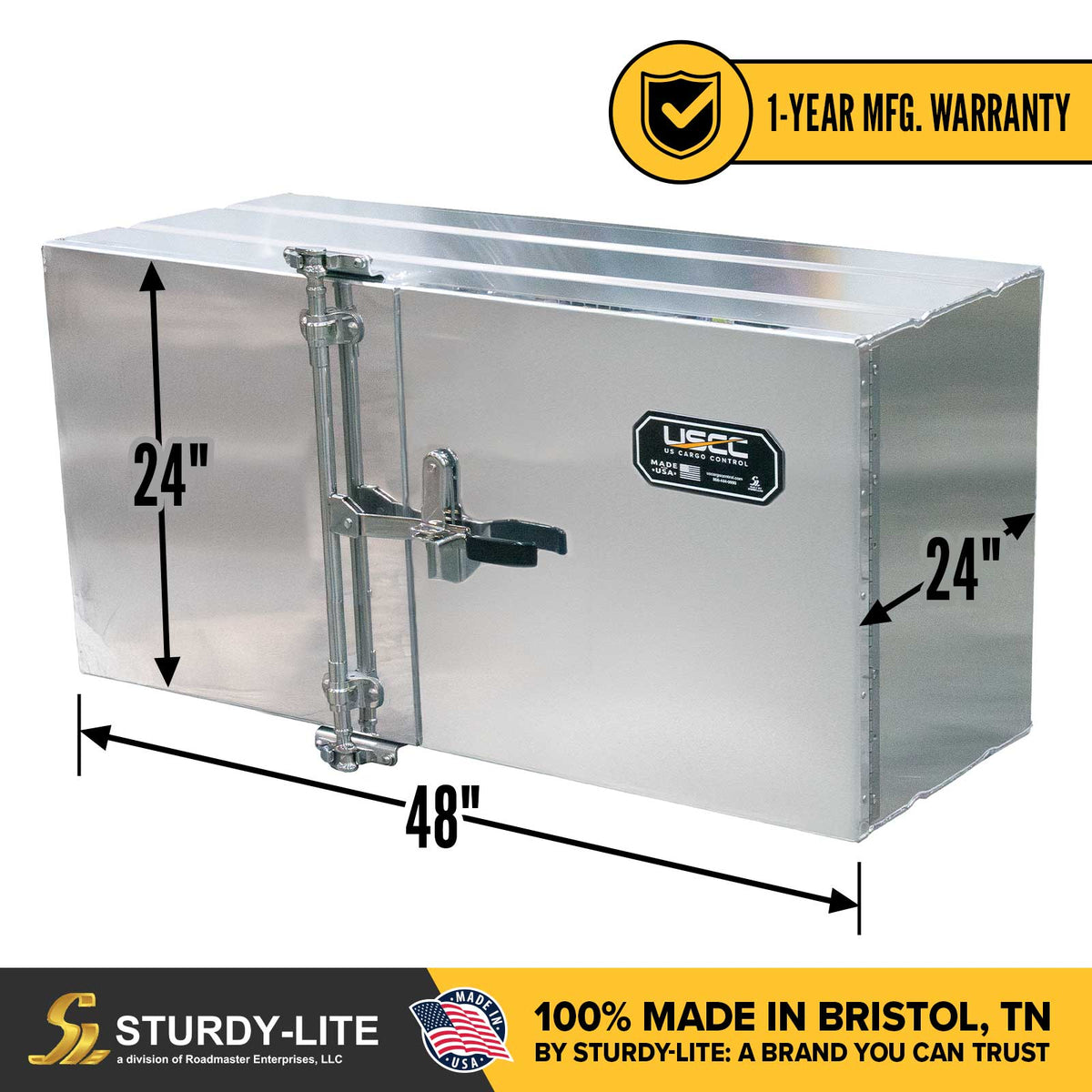 Sturdy-Lite Double Mirror Underbody Toolbox 24" x 24" x 48"