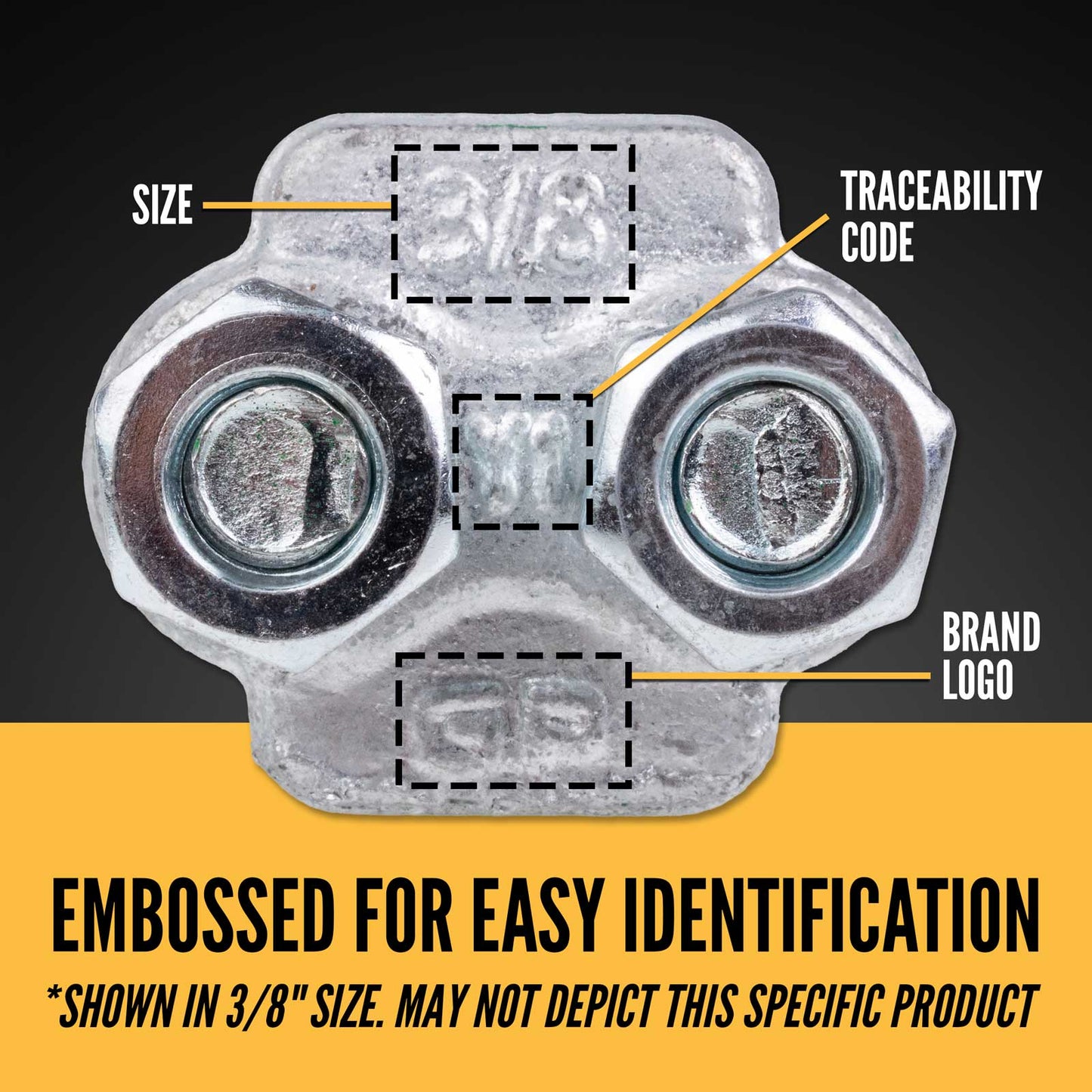 Van Beest G-6240 3/16" wire rope clip