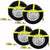 Car Carrier Tire Holder Basket Straps w/ Swivel Hooks & Ratchet - 4 Pack