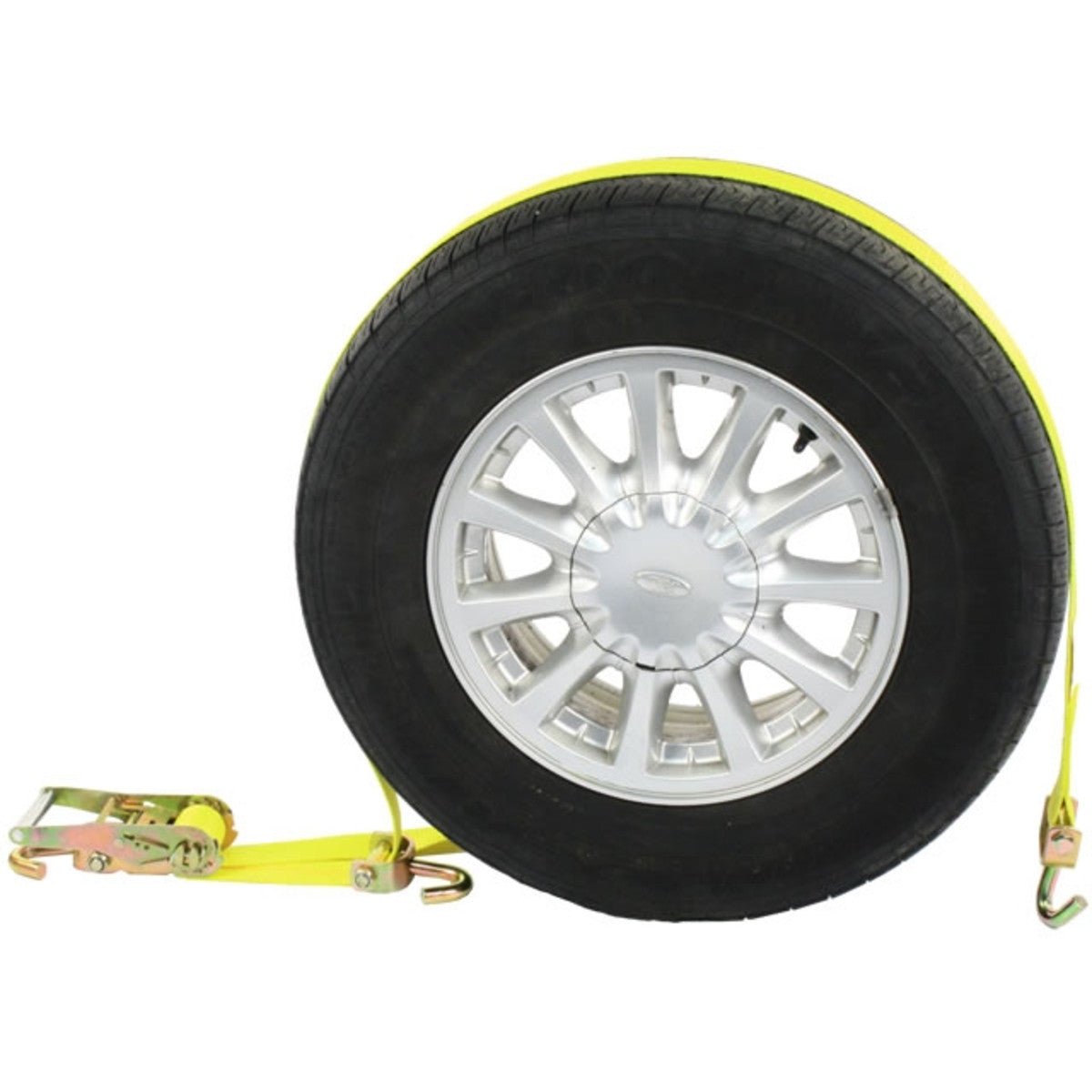 Car Carrier Wheel Strap w/ Swivel Hooks & Ratchet - 4 Pack