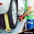 Wheel Strap with Swivel Hooks and Rubber Blocks