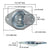 zinc plated recessed pan fitting d-ring - dimensions