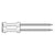 0 Degree Inserted Plastic Coil, Full Round Head, Ring-Shank Nail - Side perspective