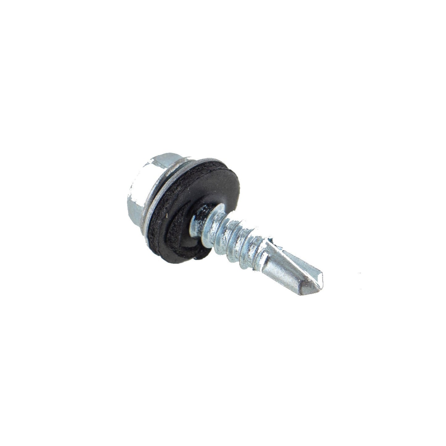 10-16 x 3/4" HWH Steelbinder Metal Roofing Screw w/Washer - Electro-Galvanized, Pkg 250