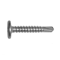 #10 x 1 inch Pancake Head Metal to Metal ST Clip Screw Carbon Steel Pkg 250