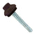 #12 x 1-1/4 ZXL Steelbinder Metal Roofing Screw Koko Brown, Pkg 250