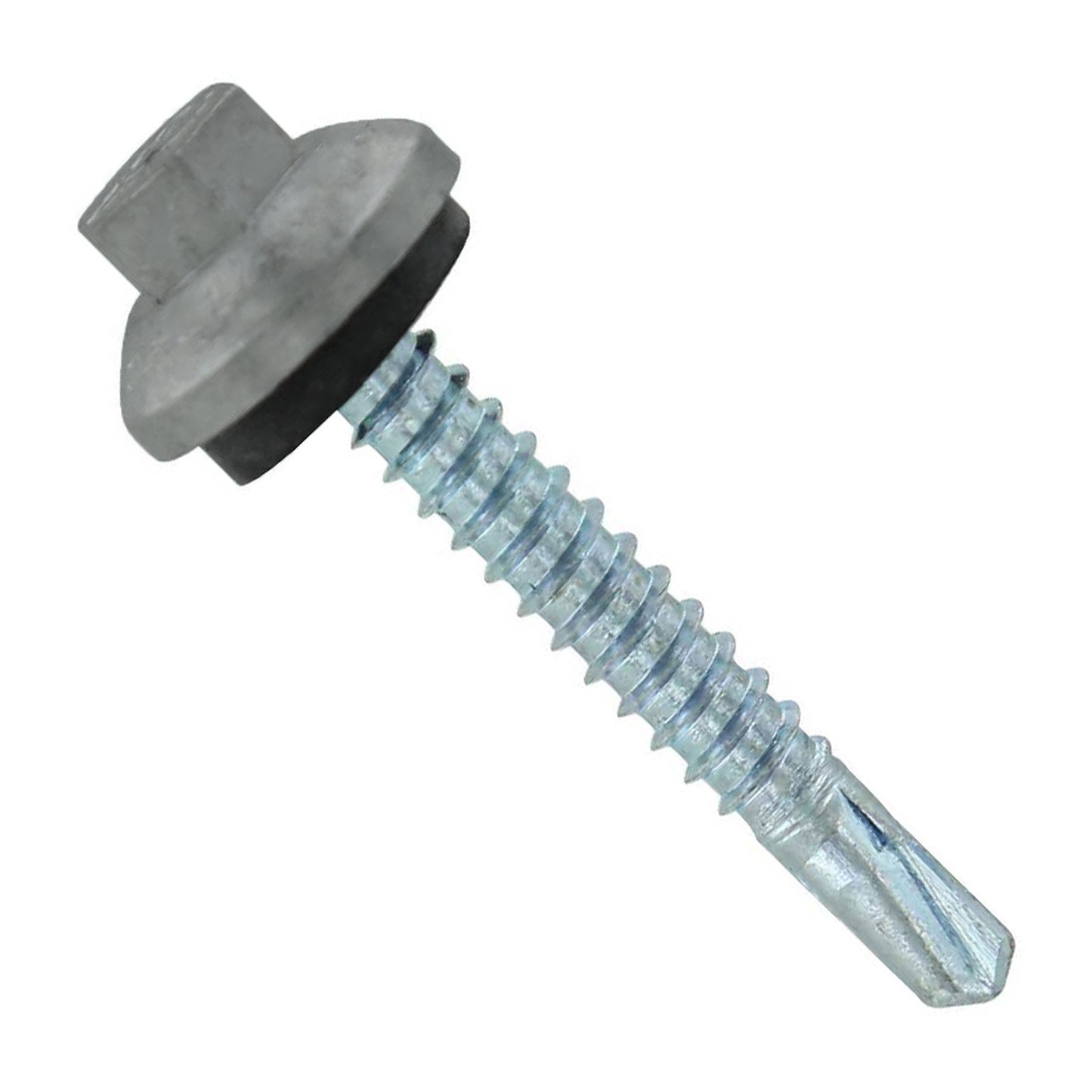 #12 x 1-1/2 ZXL Steelbinder Metal Roofing Screw Ash Gray, Pkg 250