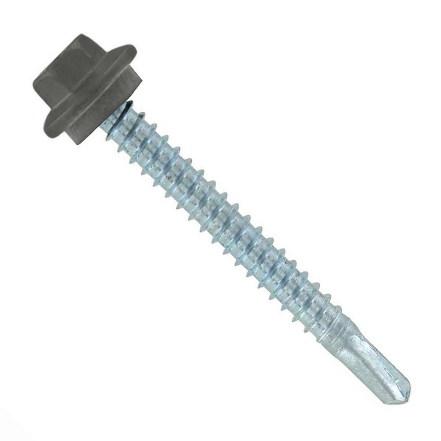 #12 x 2" Maxx Steelbinder Self-Drilling Metal Roofing Screw - Burnished Slate, Pkg 250