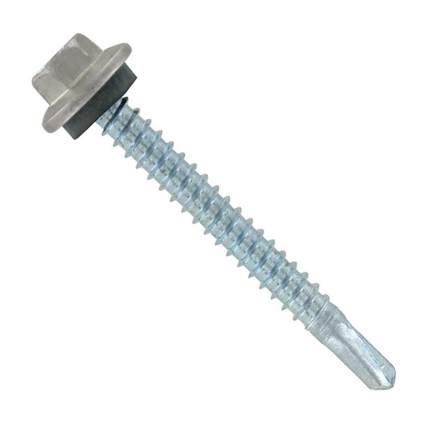 #12 x 2 Maxx Steelbinder Metal Roofing Screw Ash Gray, Pkg 250