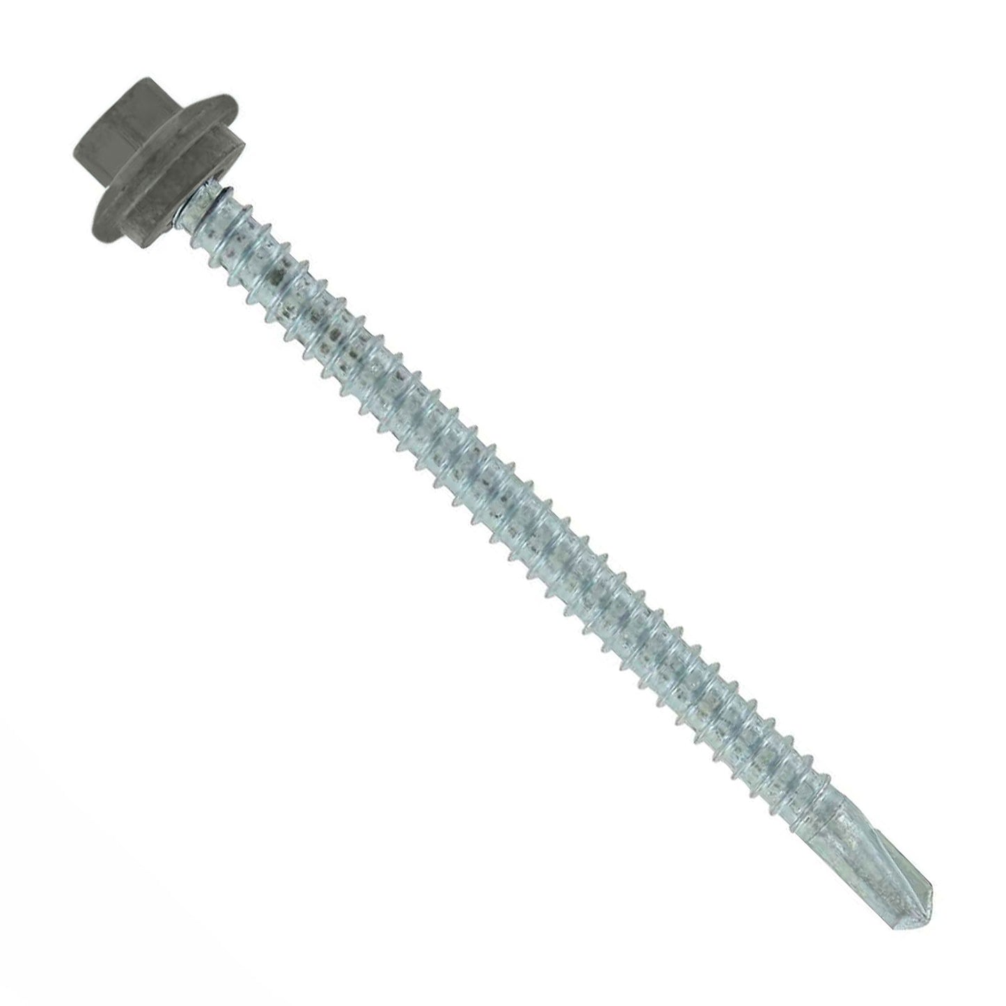 #12 x 3" Maxx Steelbinder Self-Drilling Metal Roofing Screw - Burnished Slate, Pkg 250