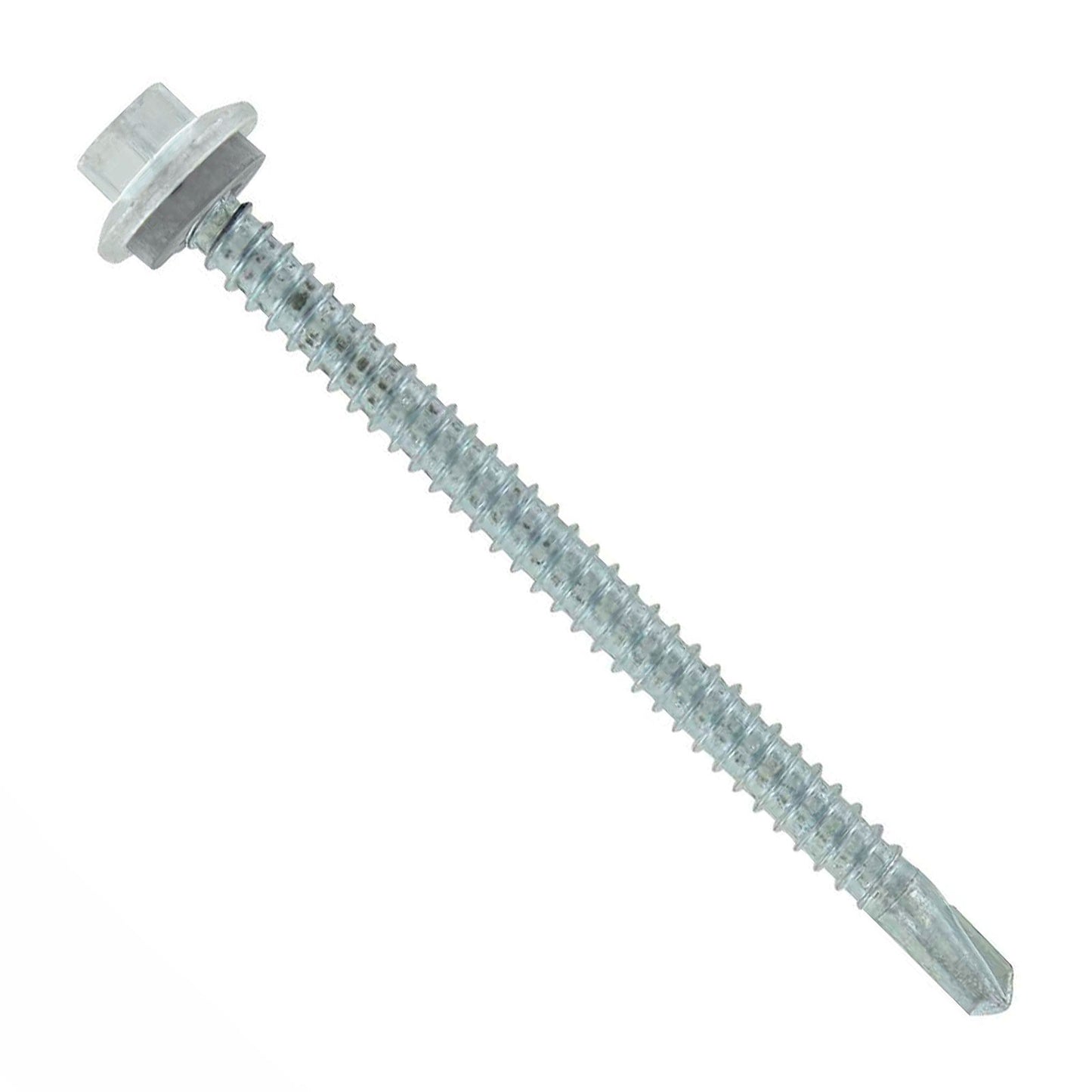 #12 x 3" Maxx Steelbinder Metal Roofing Screw - Polar White, Pkg 250