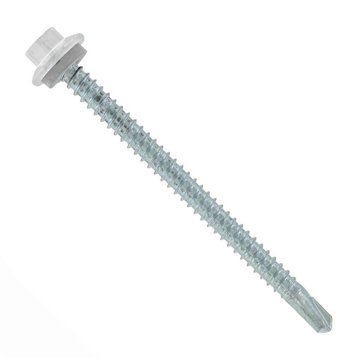 #12 x 3" Maxx Steelbinder Metal Roofing Screw - Alamo White, Pkg 250