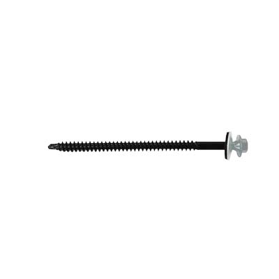 #12 X 3-3/4" InsulDrill Metal Roofing Screw - Alamo White, Pkg 100