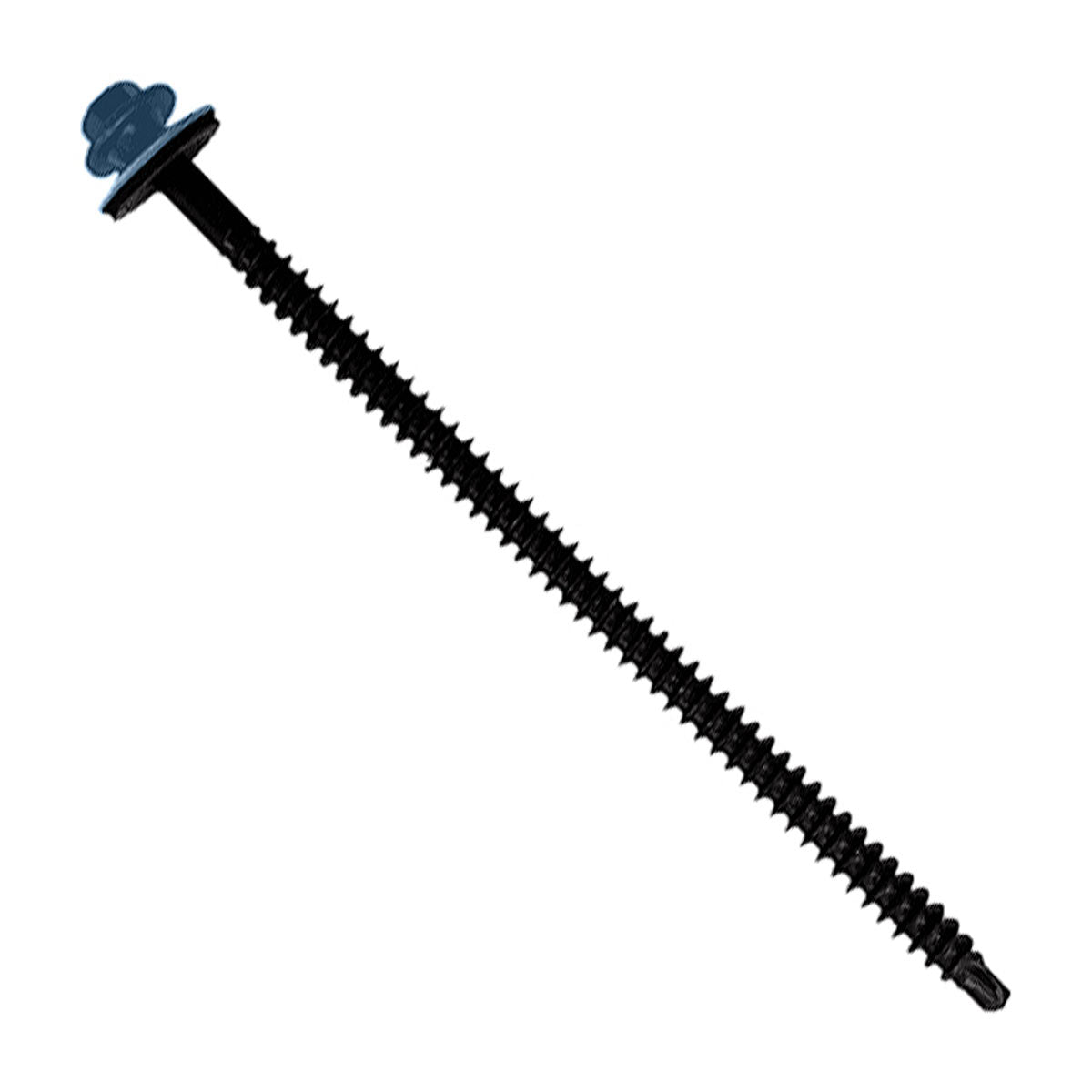 #12 X 412 inch InsulDrill Metal Roofing Screw Blue Pkg 250