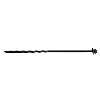 #12 X 8 InsulDrill Metal Roofing Screw Koko Brown, Pkg 100