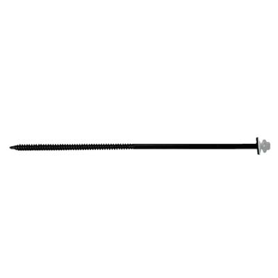 #12 X 8" InsulDrill Metal Roofing Screw - Polar White, Pkg 100