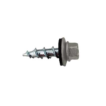 #12 x 3/4 Type 17 Woodbinder Metal Roofing Screw For OSB Ash Gray, Pkg 250